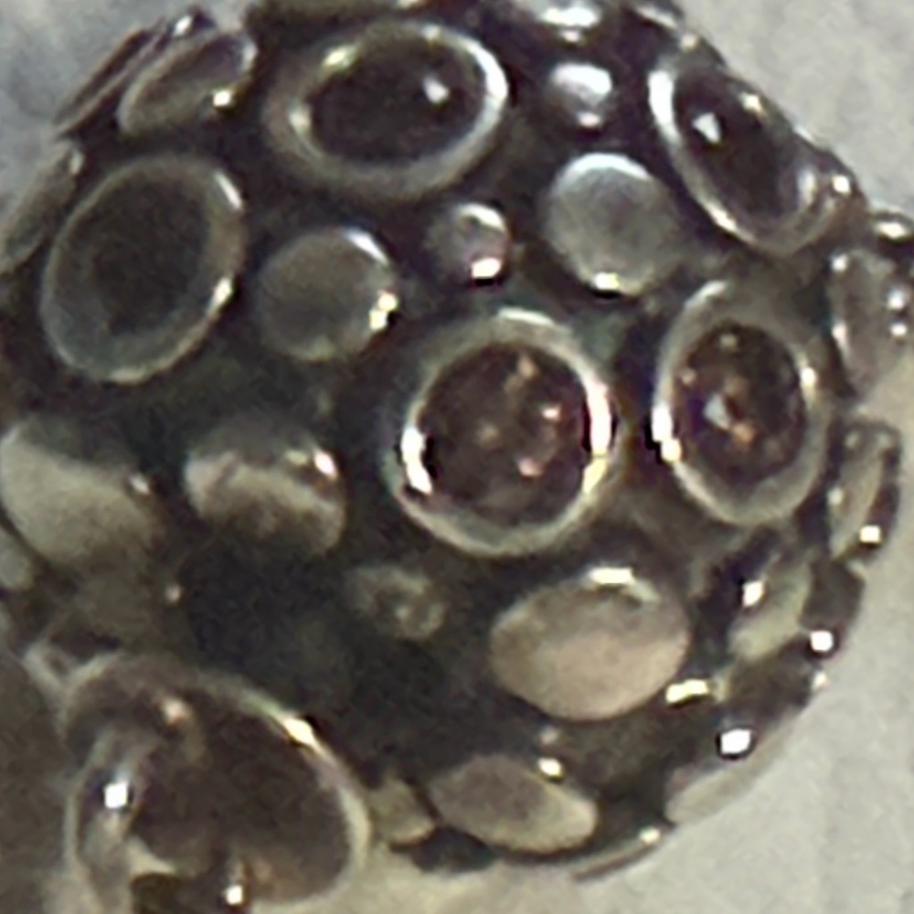Pandora Encore Clip with Brown Cubic Zirconia Retired Pandora Clip Charm - Picture 2 of 4